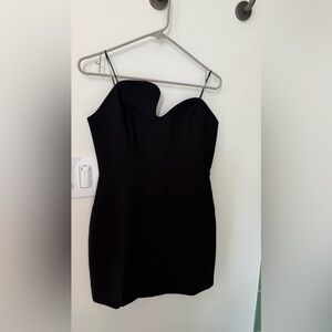 Amanda Uprichard Black Strapless Dress